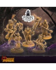 Excruciarch Clerics of the Ebonwrack Pit - Set A - 5 Minis
