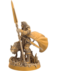 Ranger Kainaar Luprus with Wolf|Dragon's Forge Miniatures|Rangers