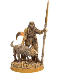 Ranger Kainaar Luprus with Wolf|Dragon's Forge Miniatures|Rangers