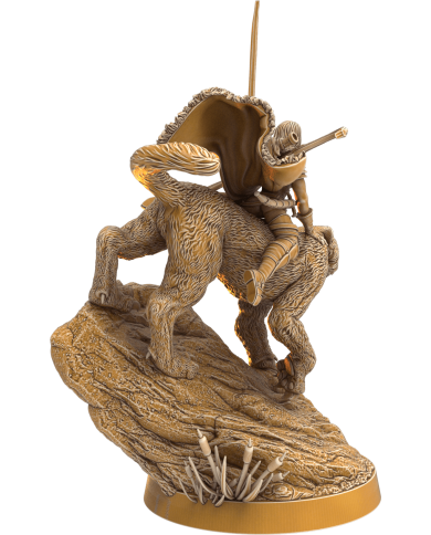 Mounted Ranger - Anieste Fireclaw on Sylvan Tiger