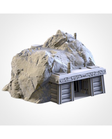 Sci Fi Bunker in Rocks
