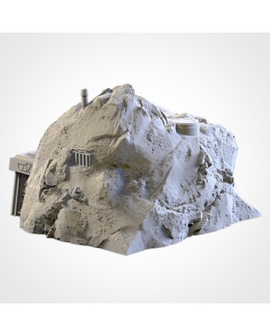 Sci Fi Bunker in Rocks