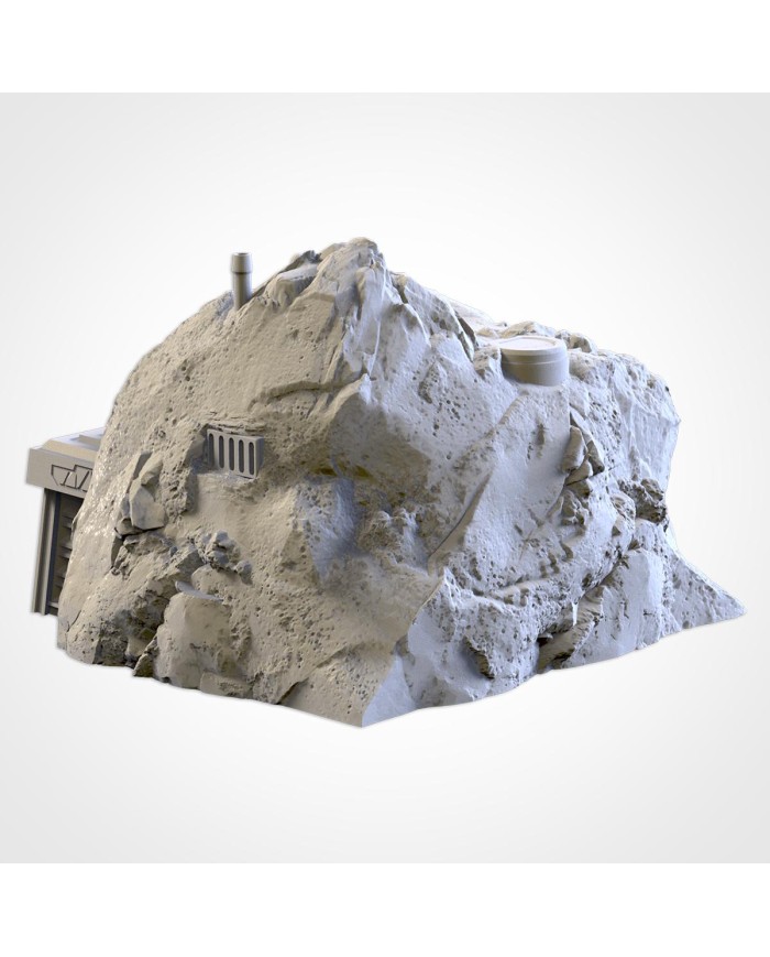 Sci Fi Bunker in Rocks