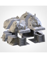 Sci Fi Bunker in Rocks