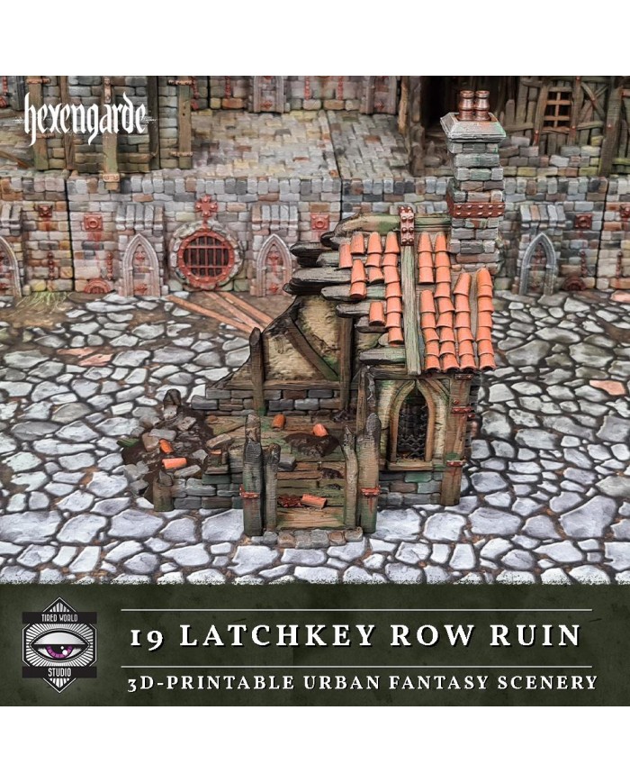 Latchkey Row Ruin of Hexengarde City|Tired World Studio|Mordheim Terrain