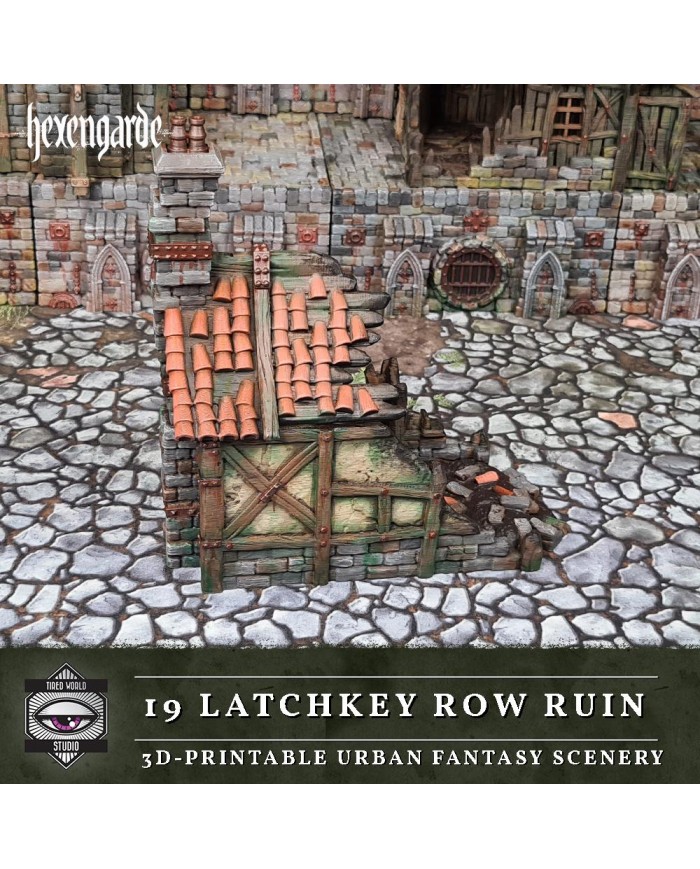Ruinas de Latchkey Row de Hexengarde|Tired World Studio|Escenografia Mordheim