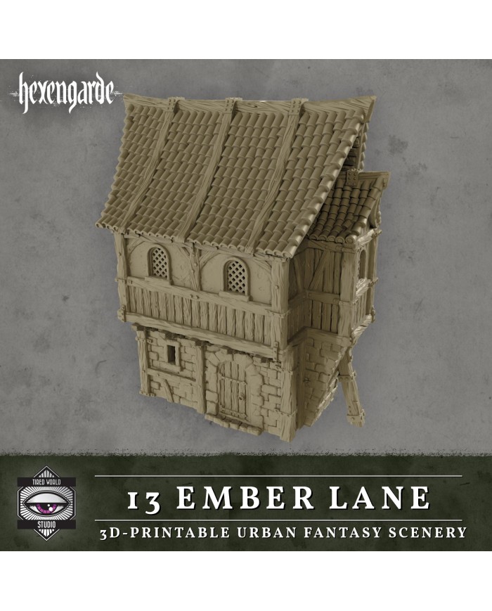 Ember Lane Building of Hexengarde City|Tired World Studio|Mordheim Terrain