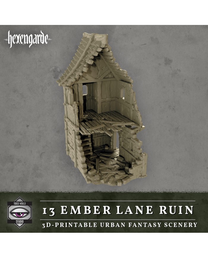 Ruinas de Ember Lane de Hexengarde|Tired World Studio|Escenografia Mordheim