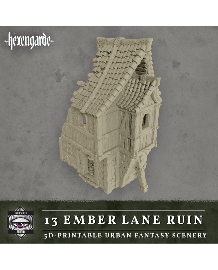 Ruinas de Ember Lane de Hexengarde|Tired World Studio|Escenografia Mordheim