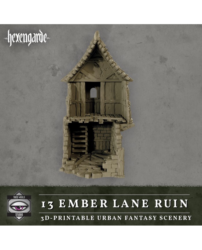 Ruinas de la Calle de las Ascuas de Hexengarde|Tired World Studio|Escenografia Mordheim