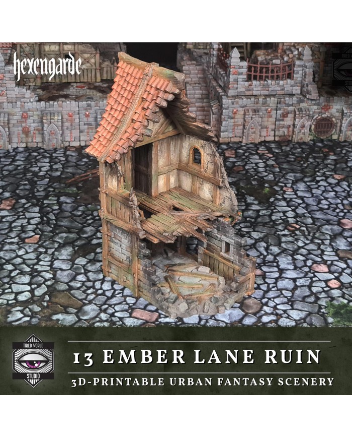 Ruinas de la Calle de las Ascuas de Hexengarde|Tired World Studio|Escenografia Mordheim