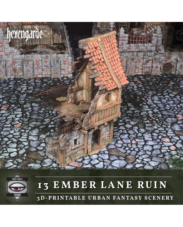 Ruinas de Ember Lane de Hexengarde|Tired World Studio|Escenografia Mordheim