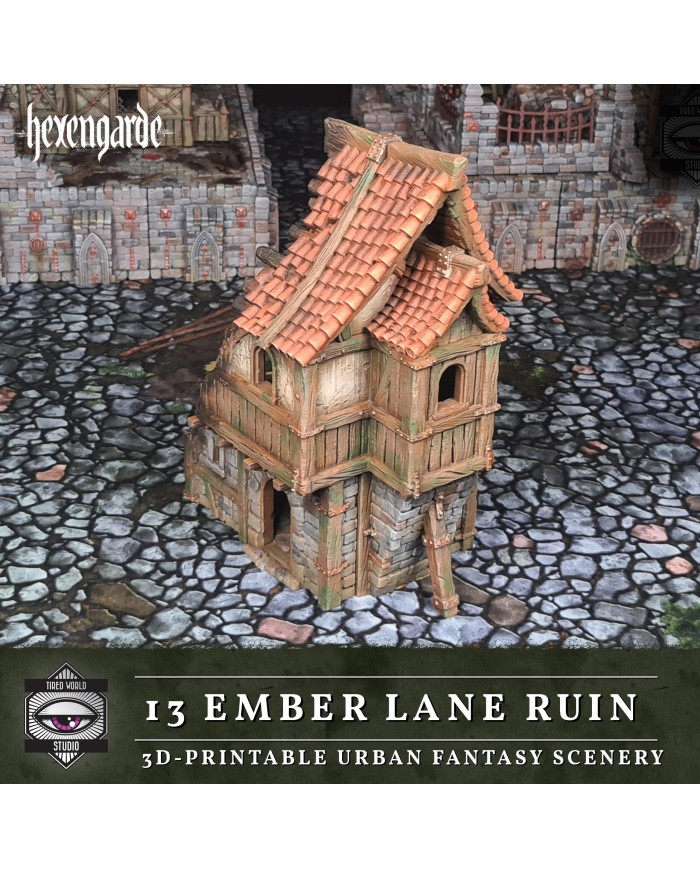 Ruinas de Ember Lane de Hexengarde|Tired World Studio|Escenografia Mordheim
