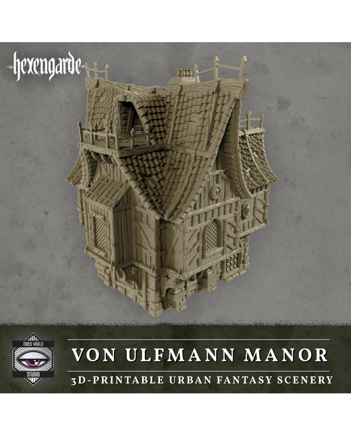 Von Ulfmann Manor Building of Hexengarde City|Tired World Studio|Mordheim Terrain