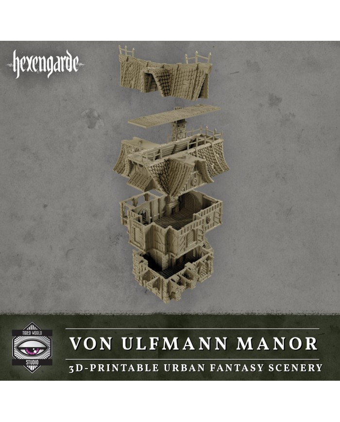 Von Ulfmann Manor Building of Hexengarde City|Tired World Studio|Mordheim Terrain