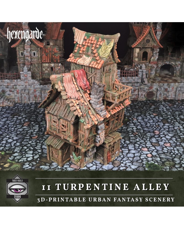 Turpentine Alley of Hexengarde City|Tired World Studio|Mordheim Terrain