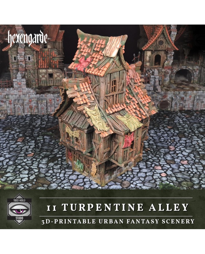 Turpentine Alley of Hexengarde City|Tired World Studio|Mordheim Terrain