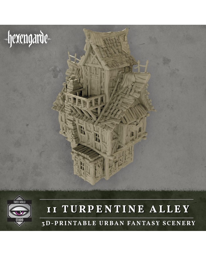 Edificio del Callejón de la Trementina de Hexengarde|Tired World Studio|Escenografia Mordheim