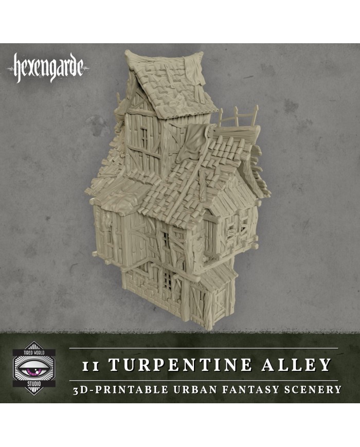 Turpentine Alley of Hexengarde City|Tired World Studio|Mordheim Terrain