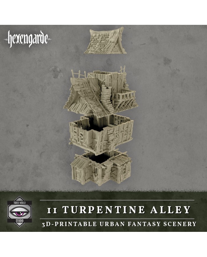 Turpentine Alley of Hexengarde City|Tired World Studio|Mordheim Terrain
