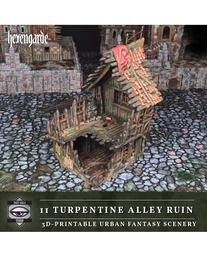 Ruinas de Turpentine Alley de Hexengarde|Tired World Studio|Escenografia Mordheim