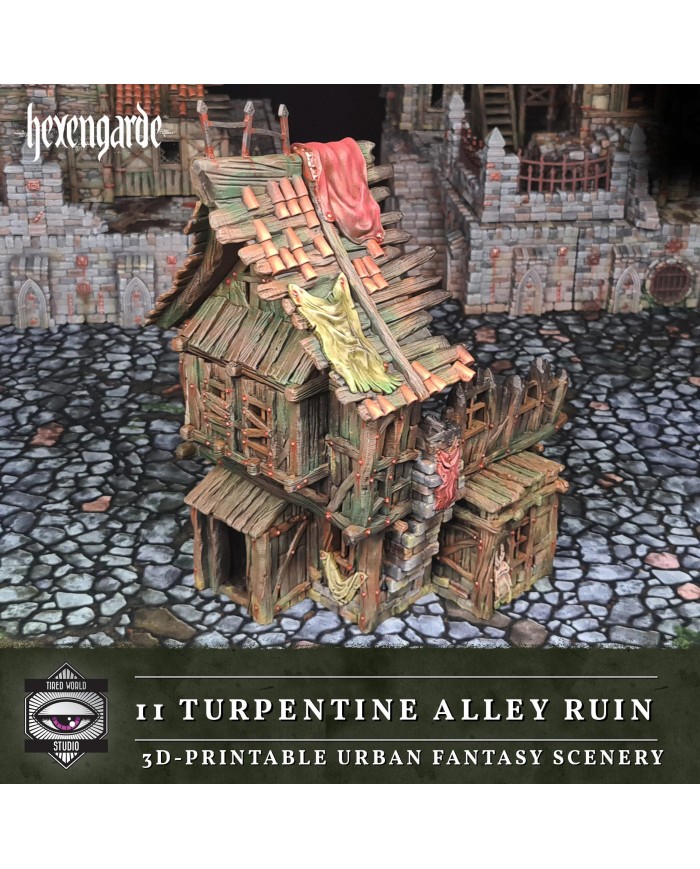 Ruinas del Callejón de la Trementina de Hexengarde|Tired World Studio|Escenografia Mordheim