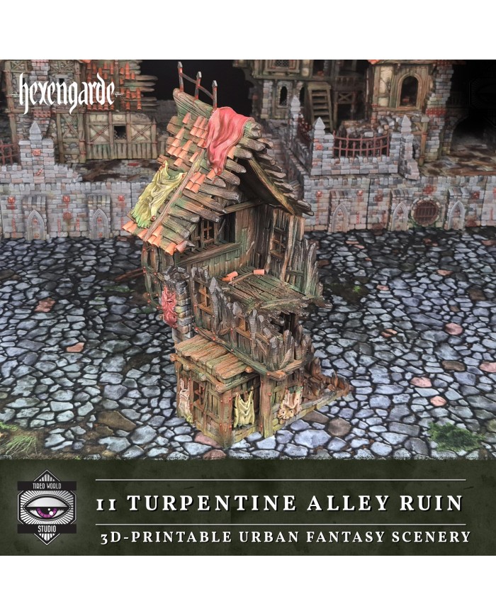 Ruinas del Callejón de la Trementina de Hexengarde|Tired World Studio|Escenografia Mordheim