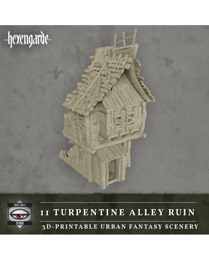 Ruinas del Callejón de la Trementina de Hexengarde|Tired World Studio|Escenografia Mordheim