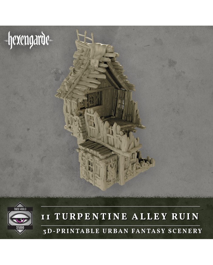 Ruinas de Turpentine Alley de Hexengarde|Tired World Studio|Escenografia Mordheim