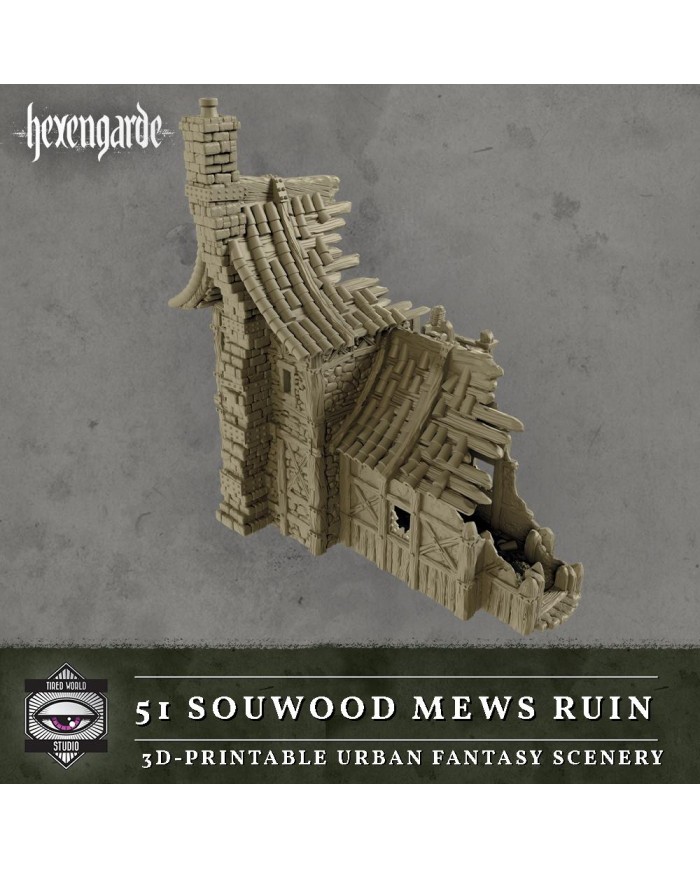 Sourwood Mews Ruin of Hexengarde City|Tired World Studio|Mordheim Terrain
