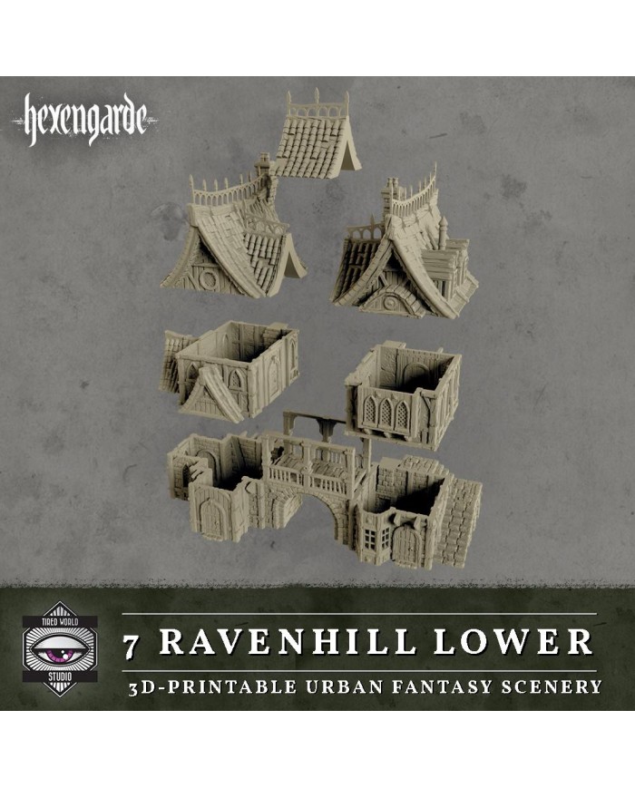 Ravenhill Lower of Hexengarde City|Tired World Studio|Mordheim Terrain