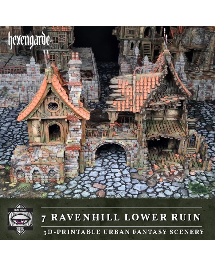 Ruinas de Ravenhill Lower de Hexengarde|Tired World Studio|Escenografia Mordheim