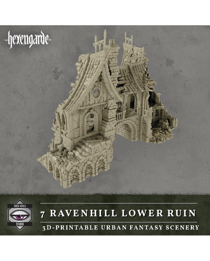 Ruinas de Ravenhill Lower de Hexengarde|Tired World Studio|Escenografia Mordheim