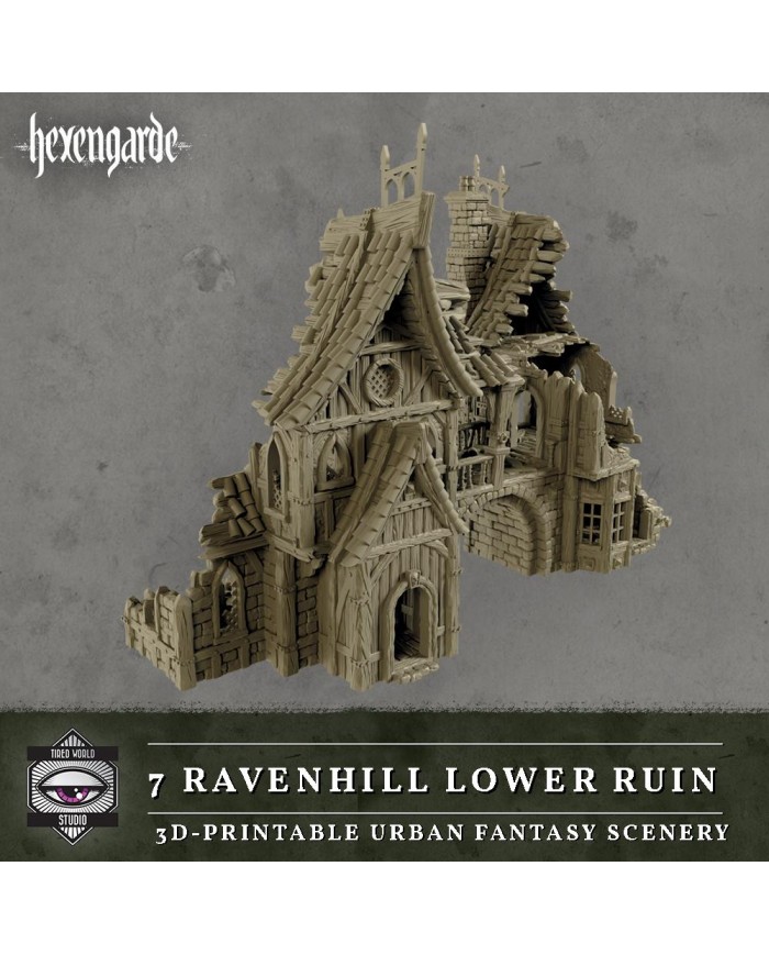 Ravenhill Lower Ruin of Hexengarde City|Tired World Studio|Mordheim Terrain