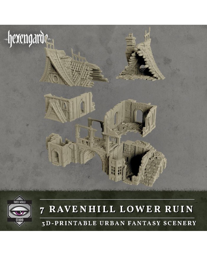 Ruinas de Ravenhill Lower de Hexengarde|Tired World Studio|Escenografia Mordheim