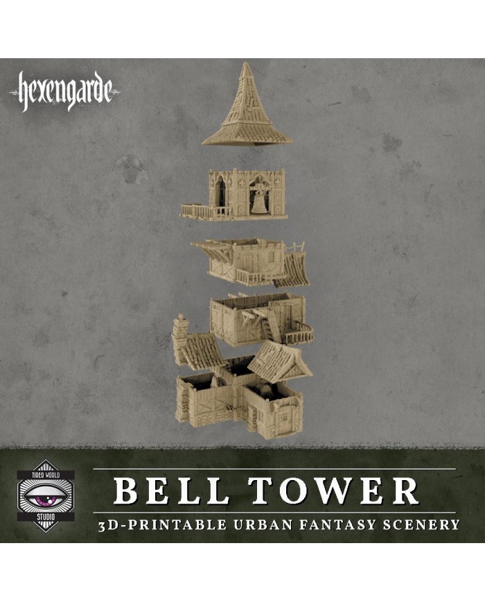 Bell Tower of Hexengarde City|Tired World Studio|Mordheim Terrain