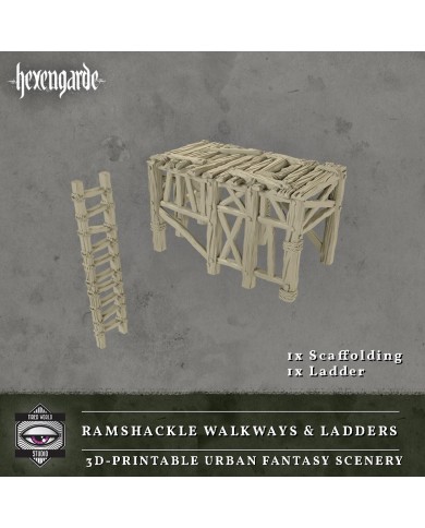 Hexengarde City - Scaffolding and Ladder