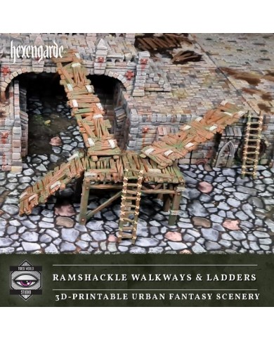 Hexengarde City - Scaffolding and Ladder