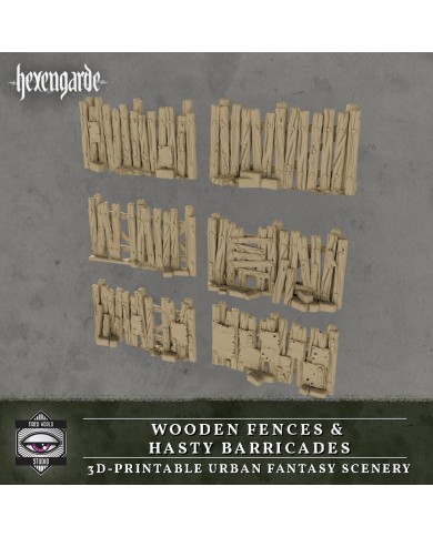 Hexengarde City - Wooden Fences - Set A