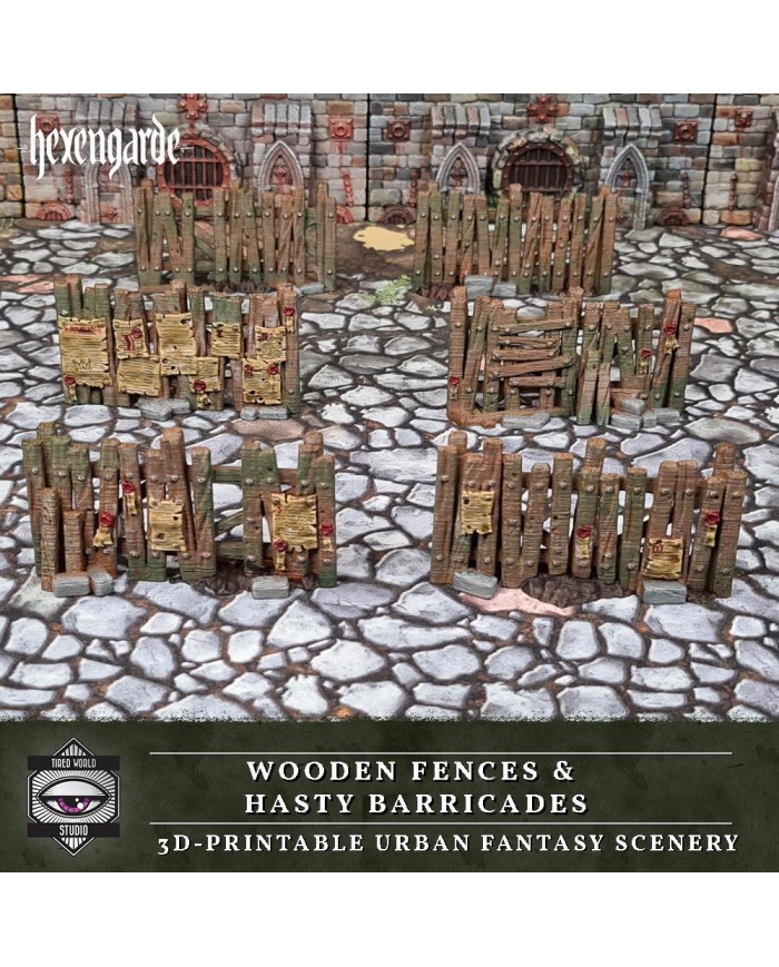 Ciudad de Hexengarde - Vallas de Madera - Set A
