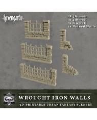 Hexengarde City - Wrought Iron Walls - Set A