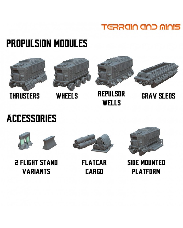 Tren Terrestre Repulsor - Locomotora - Templario del Desierto - B