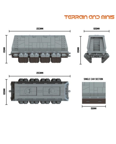 Tren Terrestre Repulsor - Vagón de Carga - A