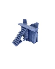 Chaos Citadel - Long Wall Damaged with Stairs - B