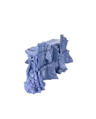 Chaos Citadel - Long Wall Damaged with Stairs - B