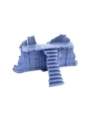 Chaos Citadel - Long Wall Damaged with Stairs - B