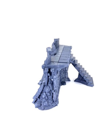 Chaos Citadel - Long Wall Damaged with Stairs - B