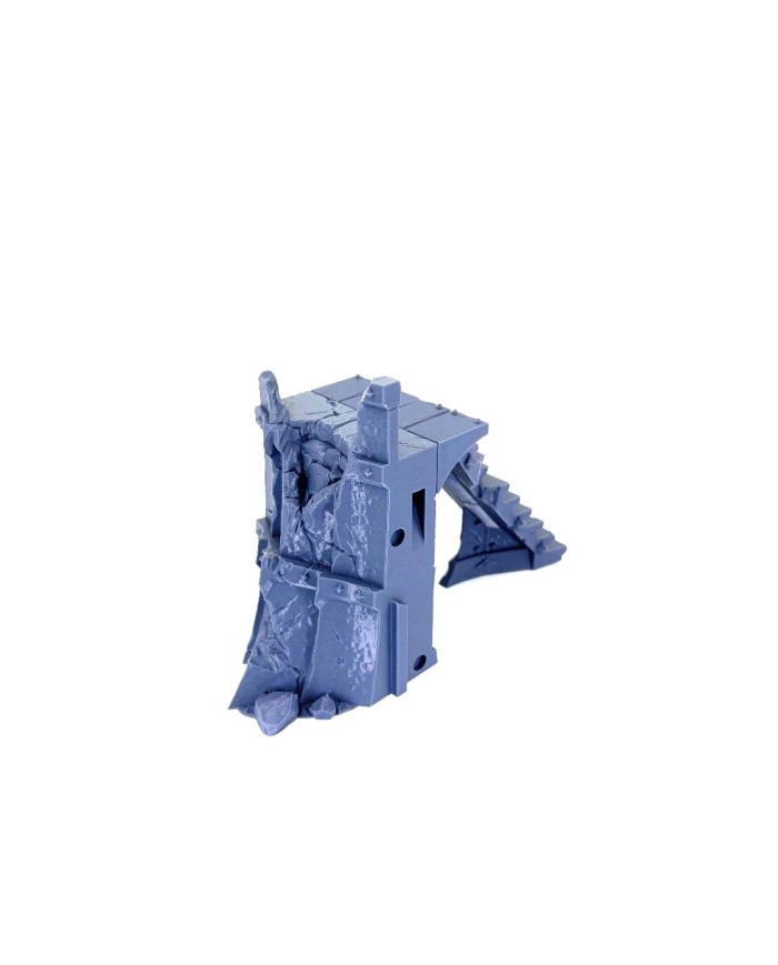 Chaos Citadel - Short Wall Damaged with Stairs - B