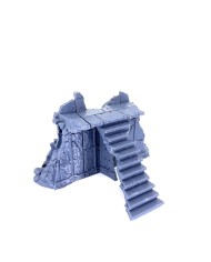 Chaos Citadel - Short Wall Damaged with Stairs - B