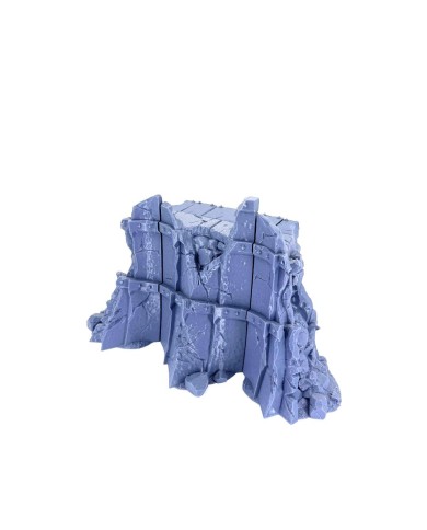 Chaos Citadel - Short Wall Damaged with Stairs - B